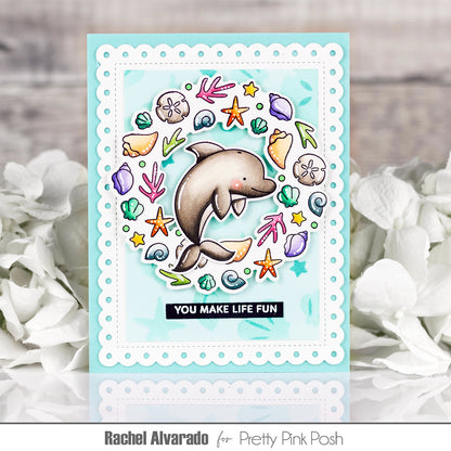 Seashell Wreath Stamp Set