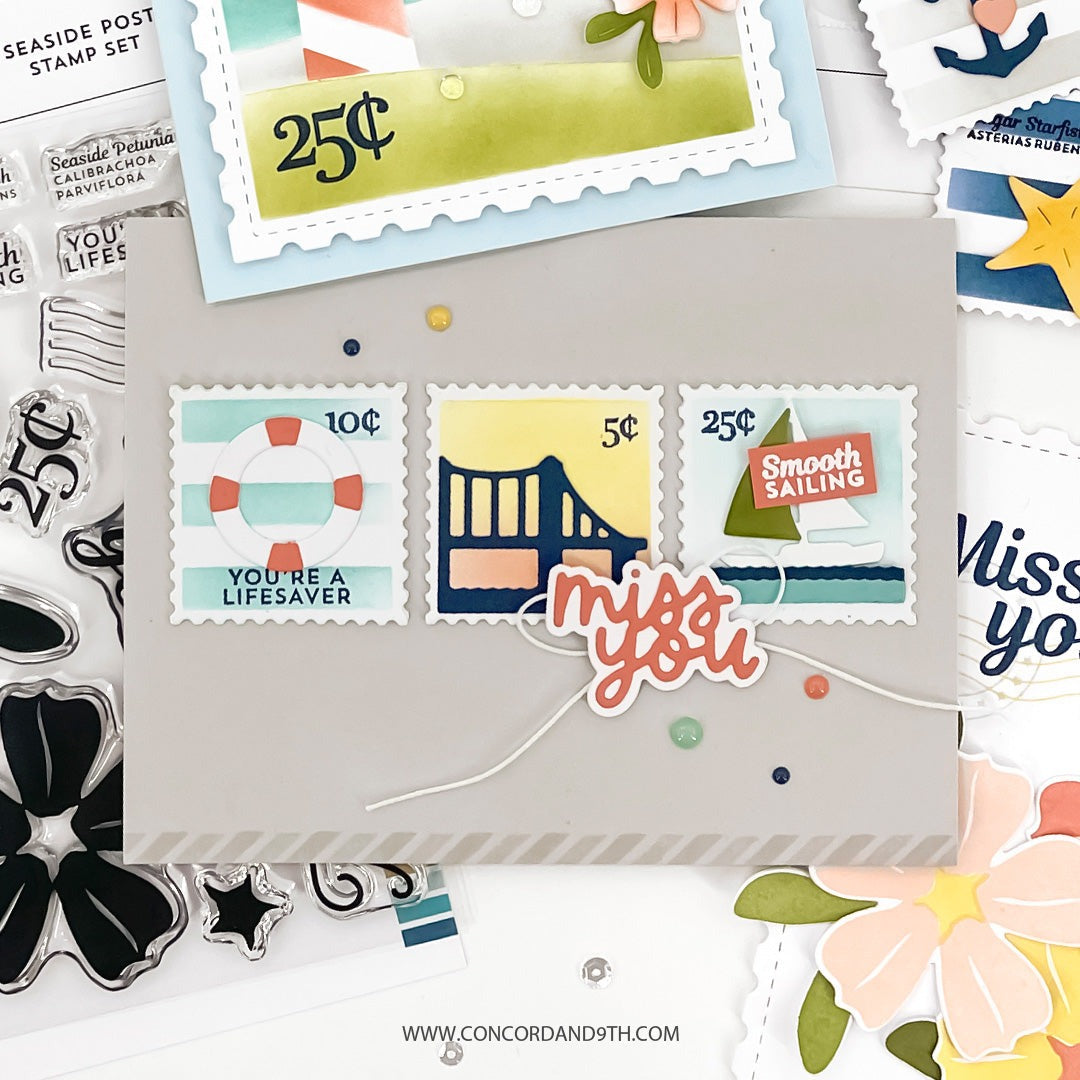 Seaside Post Stencil Pack