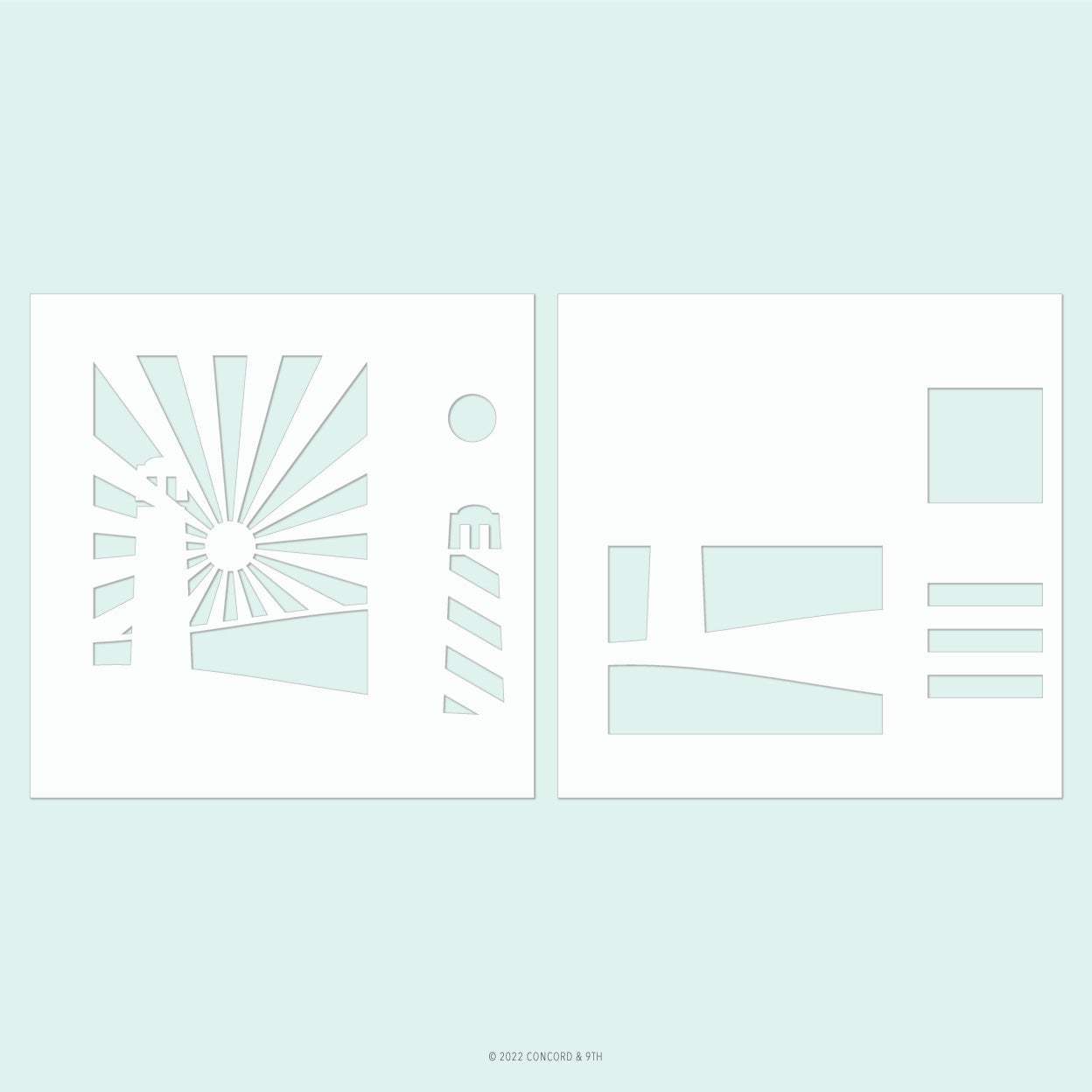 Seaside Post Stencil Pack