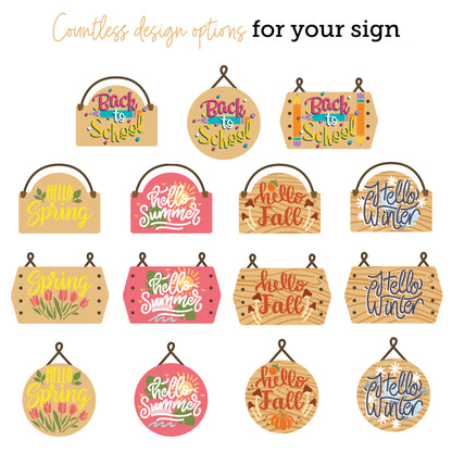 Lovely Layers: Seasonal Signs Honey Cuts