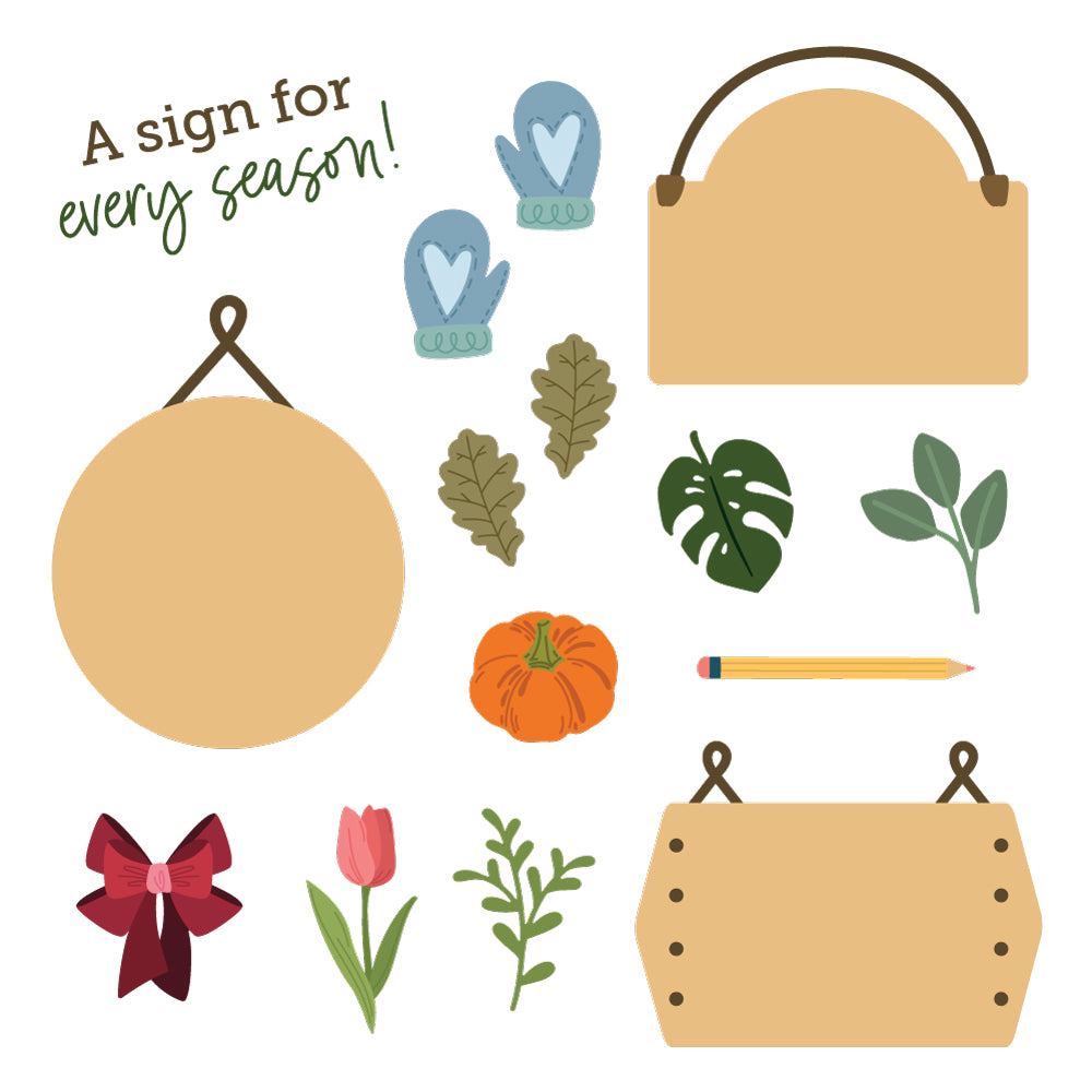 Lovely Layers: Seasonal Signs Honey Cuts