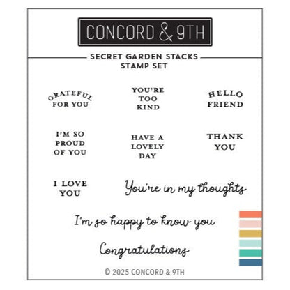Secret Garden Stacks Stamp Set
