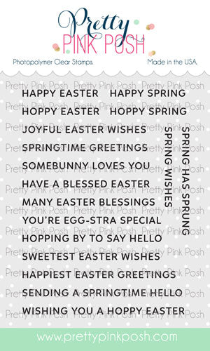 Sentiment Strips - Easter Stamp Set