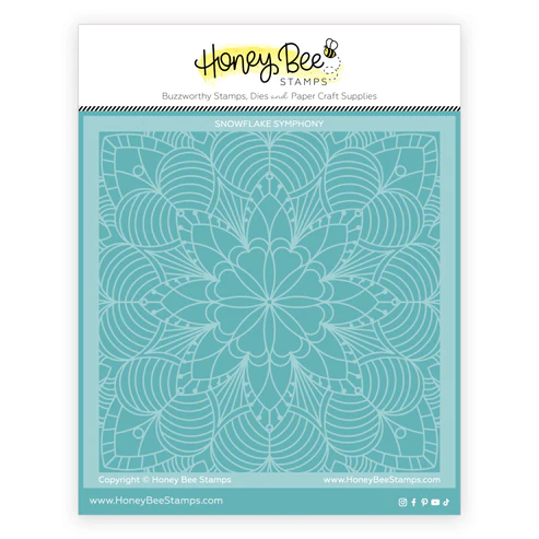 Snowflake Symphony Background Stencil