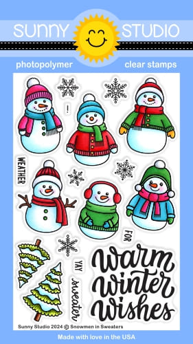 Snowmen in Sweaters Stamp Set