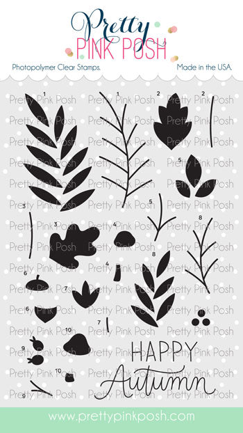 Solid Fall Foliage Stamp Set