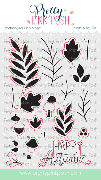 Solid Fall Foliage Stamp Set