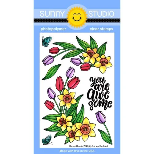 Spring Garland Stamp Set