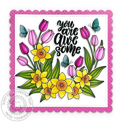 Spring Garland Stamp Set