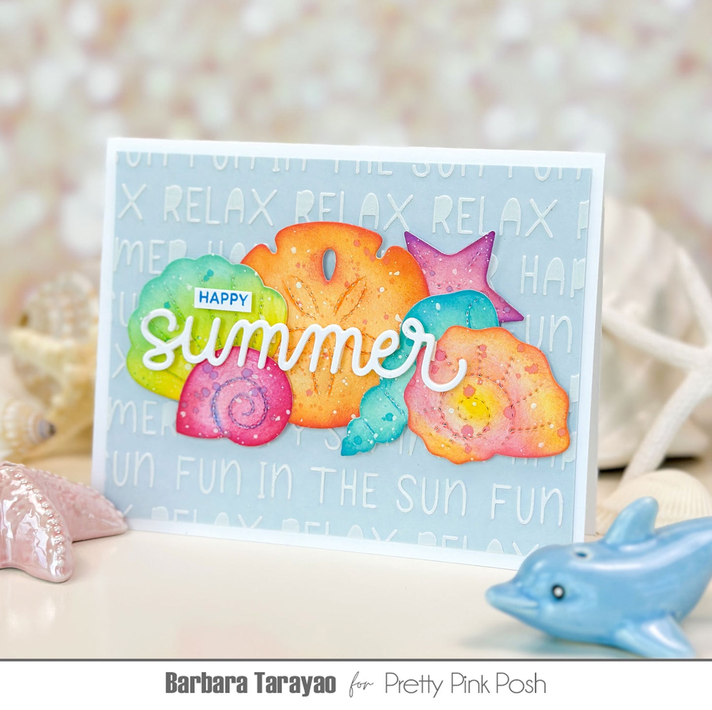 Summer Words Stencil