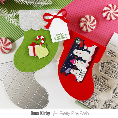 Stocking Gift Card Holder Dies