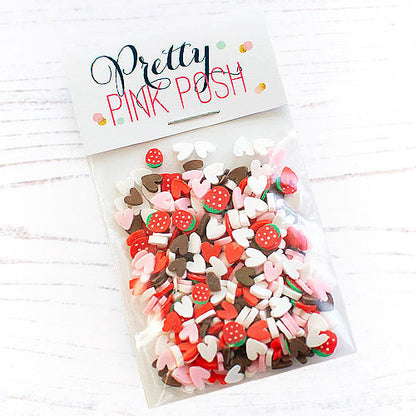 Strawberry Valentine Clay Confetti Mix