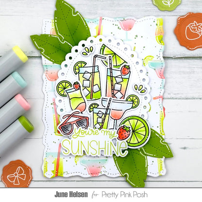 Layered Summer Drinks Stencils