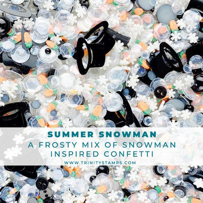 Summer Snowman Embellishment Shaker Mix 