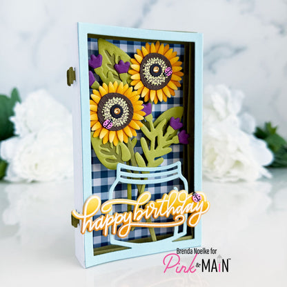 Sunflowers Pop Up Card Dies
