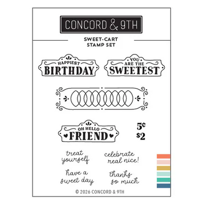 Sweet-cart Stamp Set