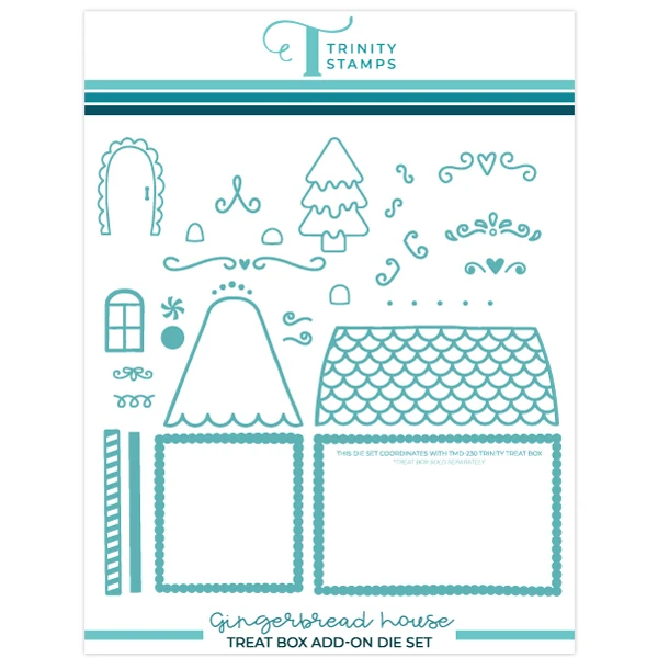 Gingerbread House Treat Box Add-on Dies