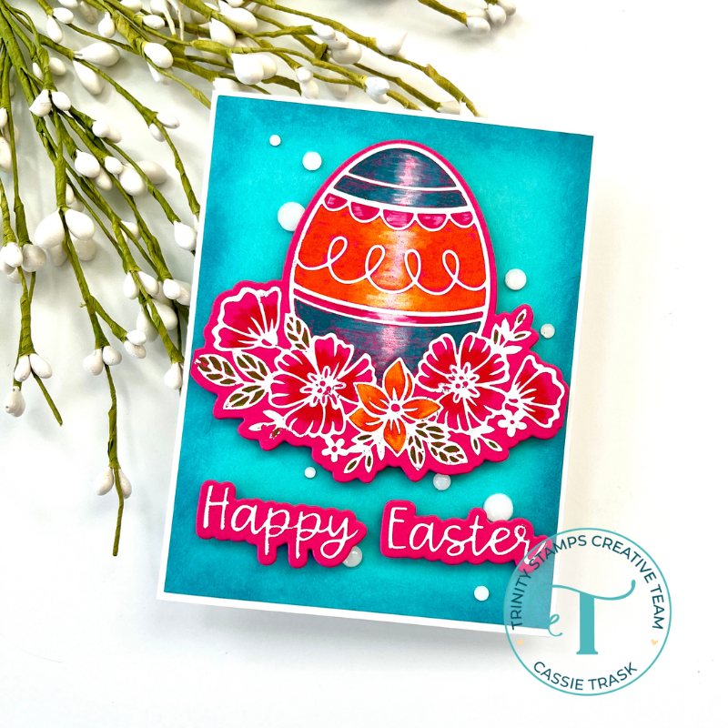 Foiled Floral Egg Cut & Foil Die Set