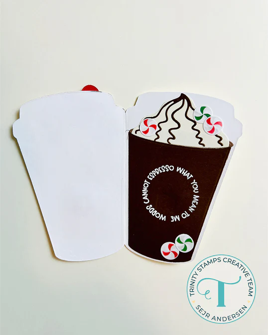 Take-Out Coffee Cup Shaped Card Dies