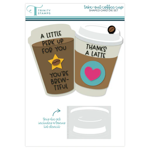 Take-Out Coffee Cup Shaped Card Dies