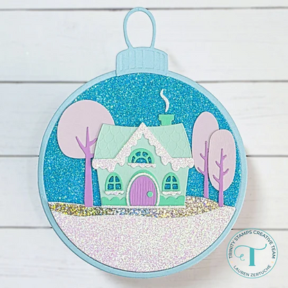 Snowglobe Circle Card Add-On Dies