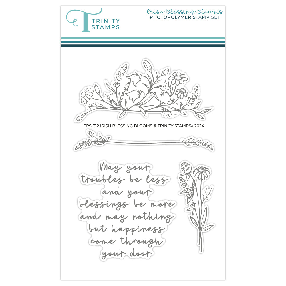 Irish Blessing Blooms Stamp Set