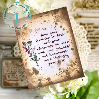 Irish Blessing Blooms Stamp Set