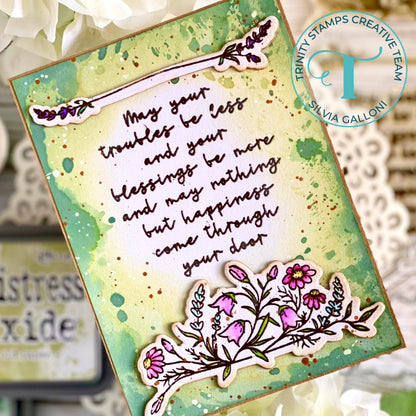 Irish Blessing Blooms Stamp Set