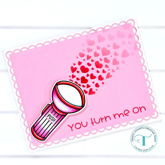 Beaming With Love Stencil 