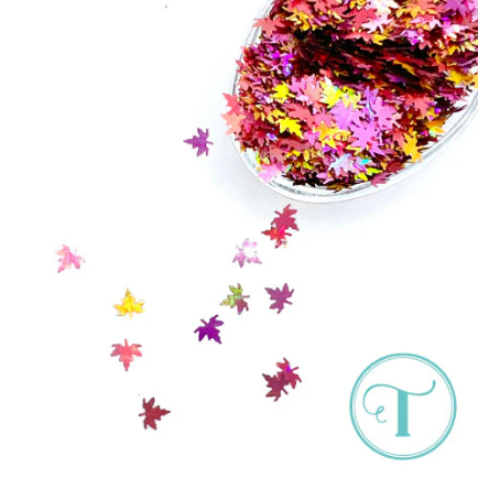 Autumn Sunset - Leaf Confetti Embellishment Mix 