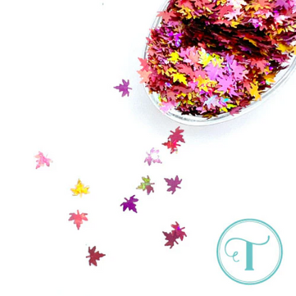 Autumn Sunset - Leaf Confetti Embellishment Mix 