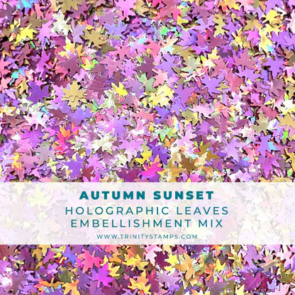 Autumn Sunset - Leaf Confetti Embellishment Mix 