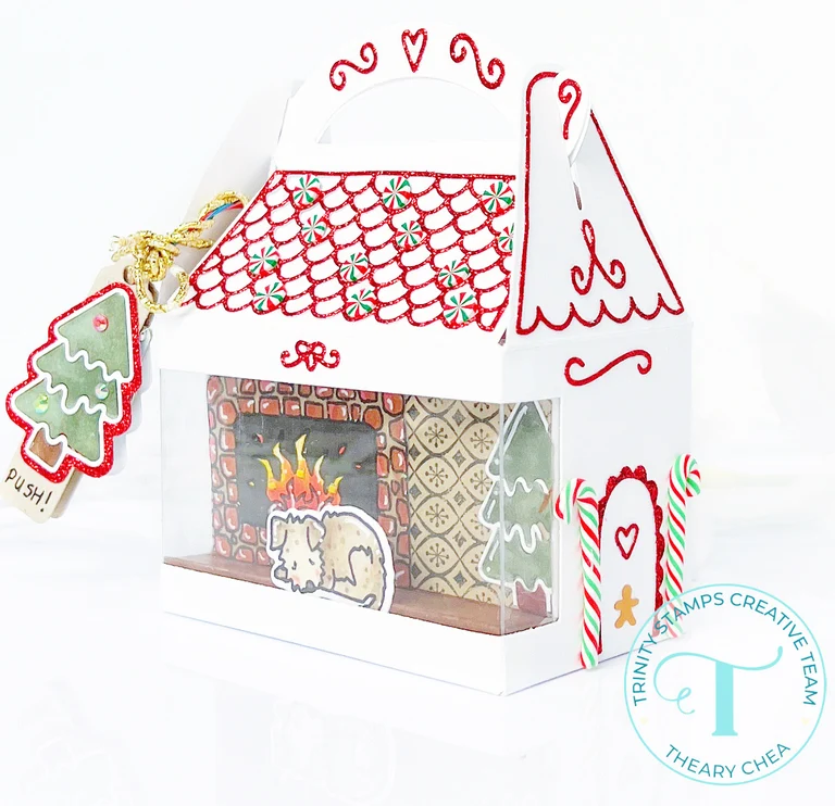 Gingerbread House Treat Box Add-on Dies