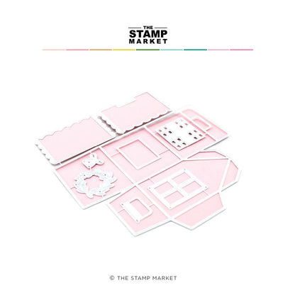 3D Little House Box Die