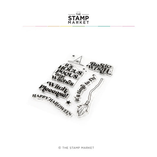 Basic Witch Greetings Stamp Set