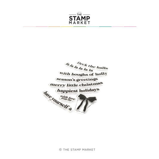Festive Garland Greetings Stamp Set