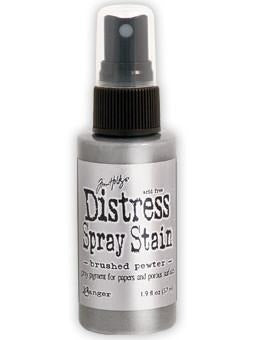 Distress Spray Stain Brushed Pewter