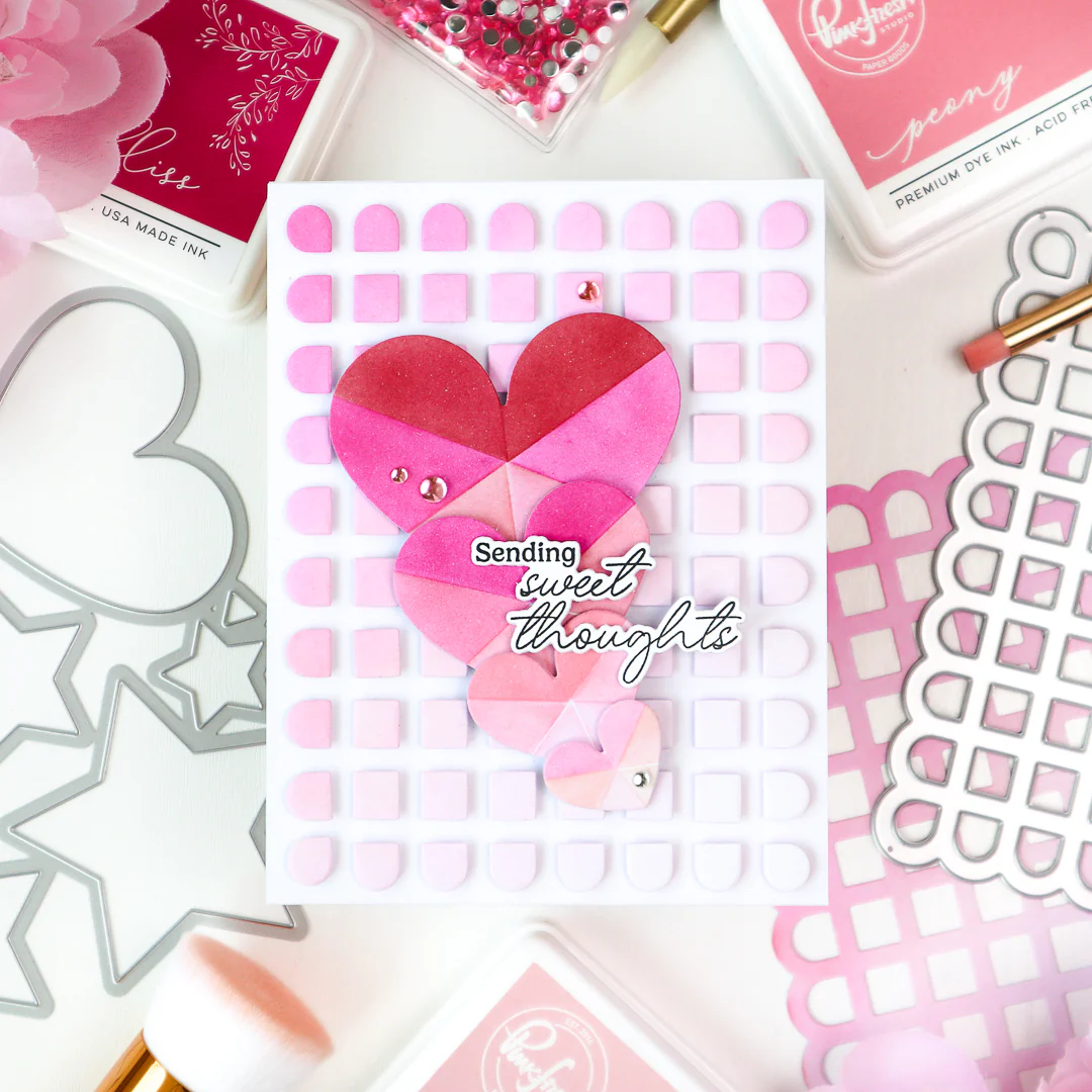 Radiating Hearts & Stars Stencils