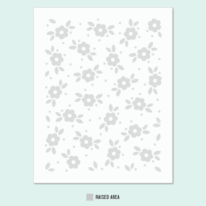 Tea Blossom Embossing Folder