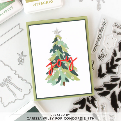 Triple-step Evergreen Stamp Set