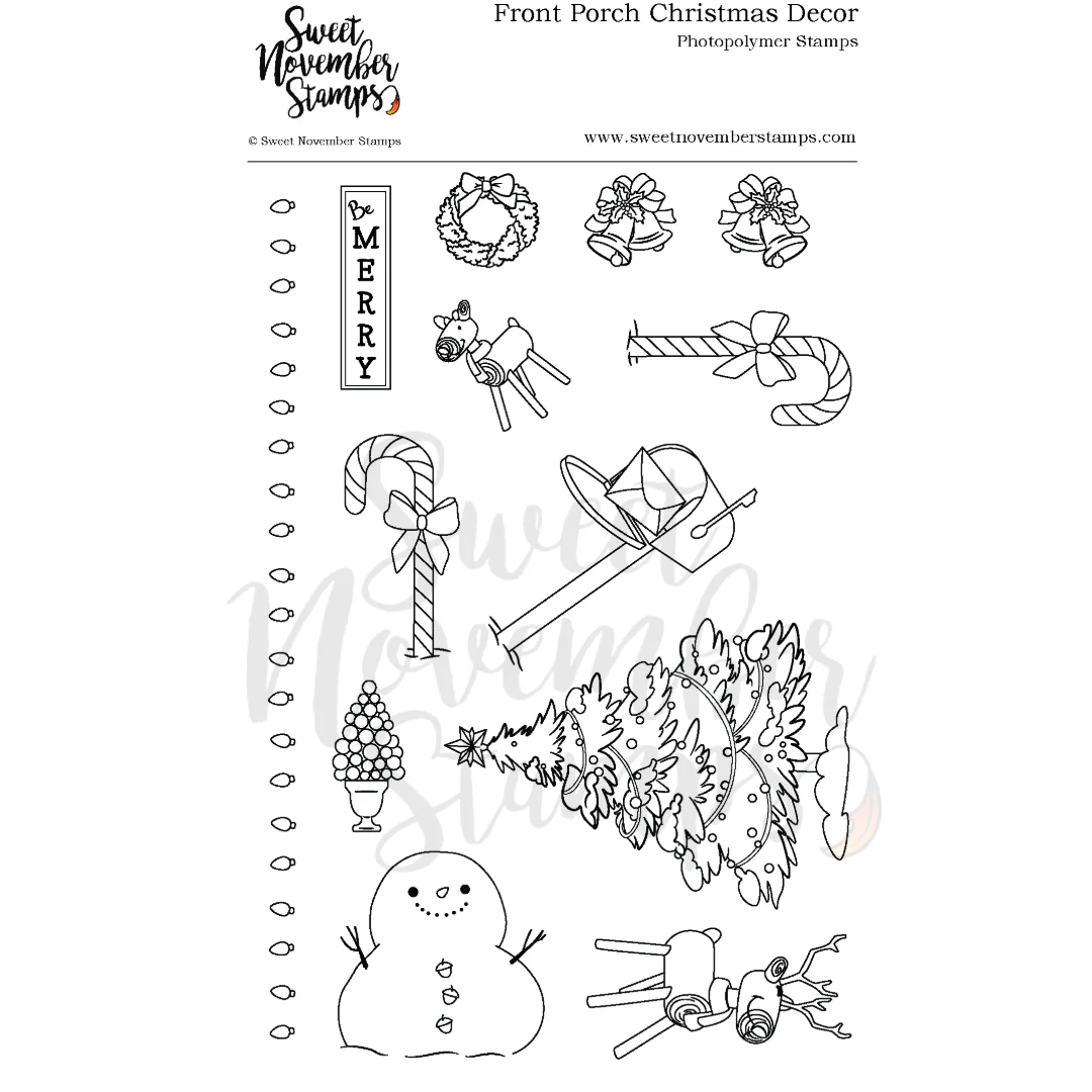 Front Porch Christmas Decor Stamp Set