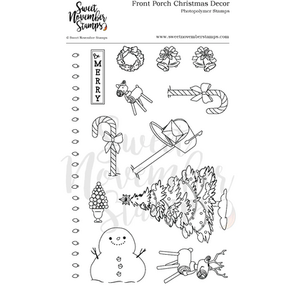 Front Porch Christmas Decor Stamp Set