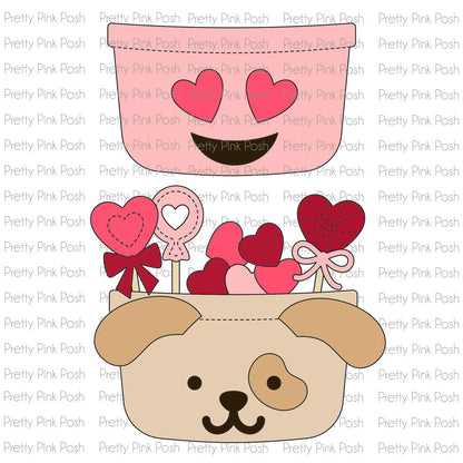 Valentine Bucket Additions Die