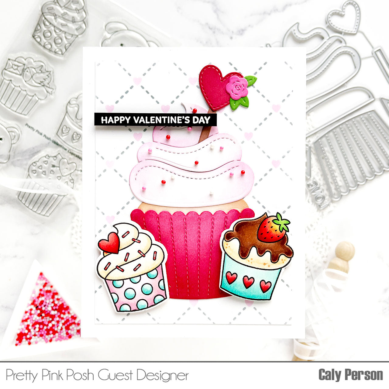 Valentine Cupcakes Stamp Set