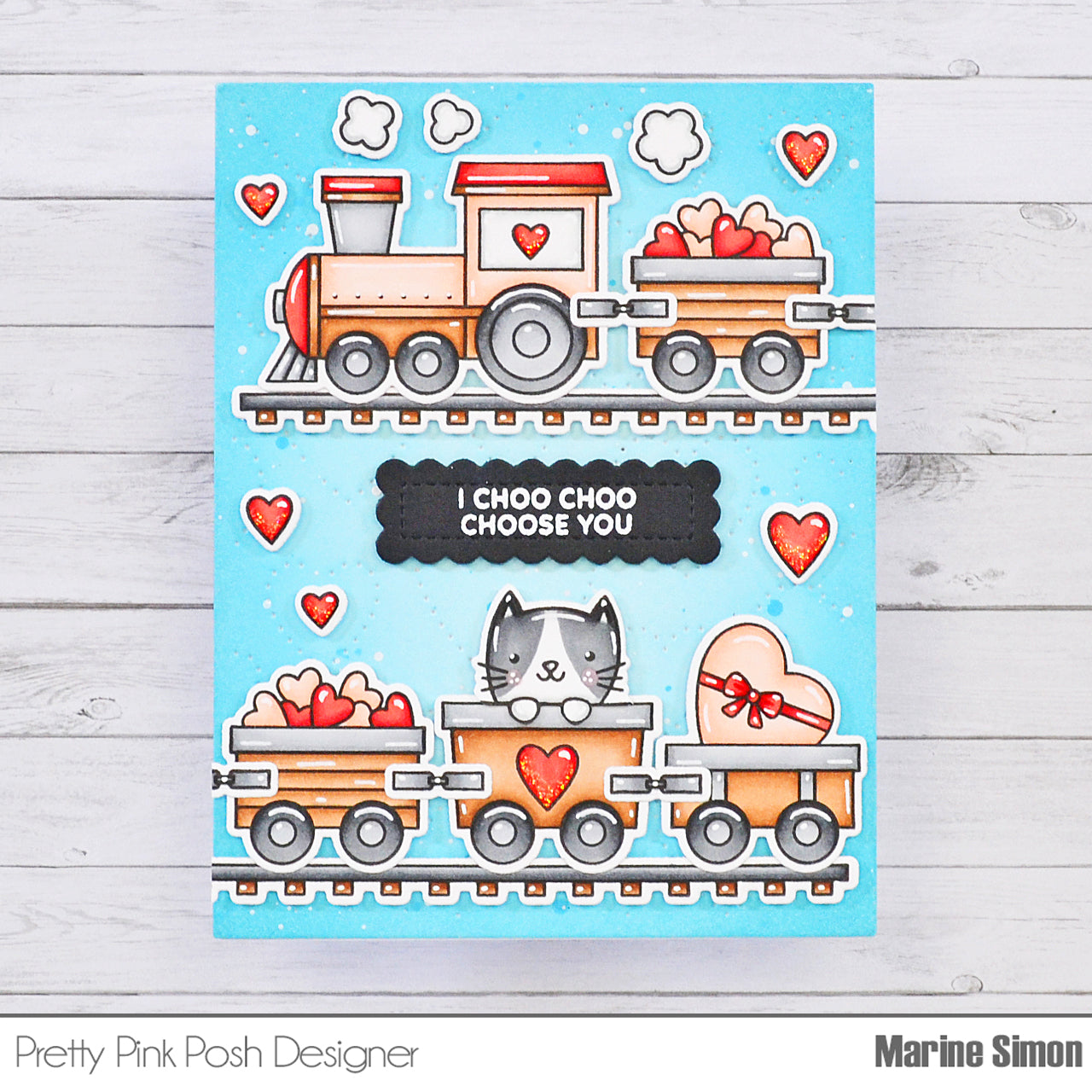 Valentine Train Stamp Set