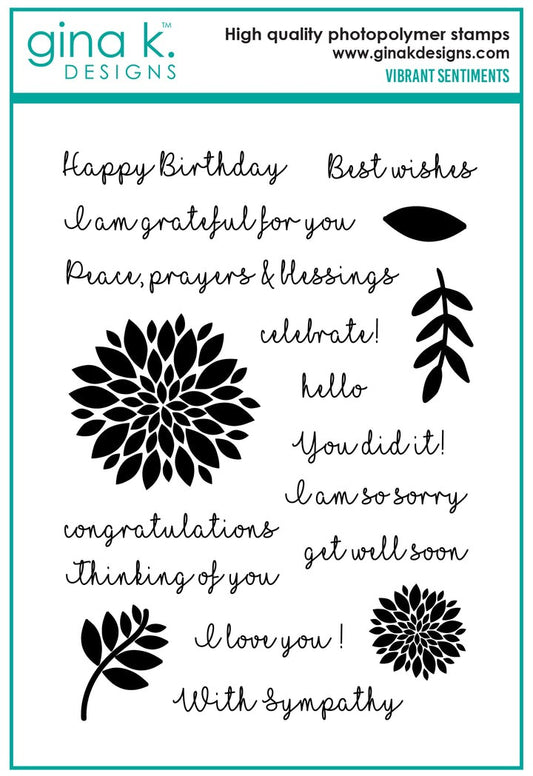 Vibrant Sentiments Stamp Set