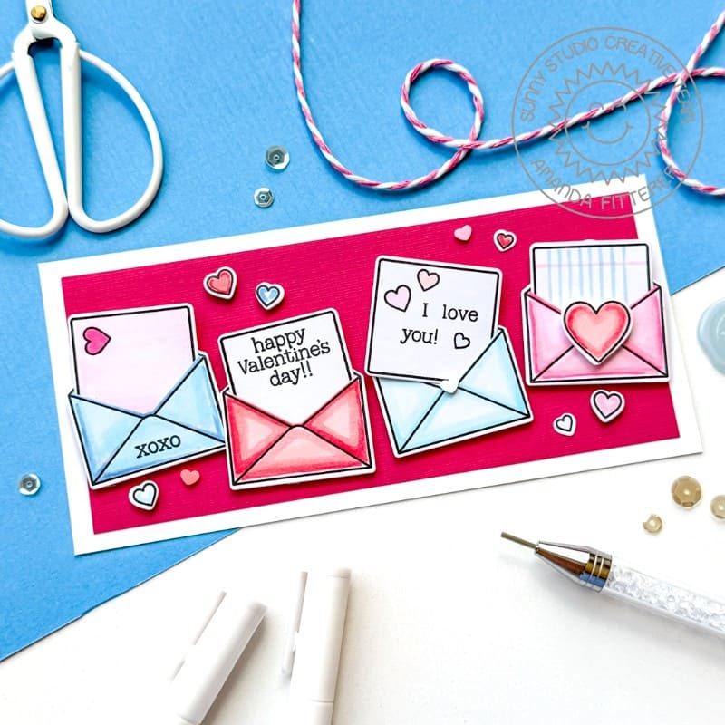 Vintage Valentine Stamp Set
