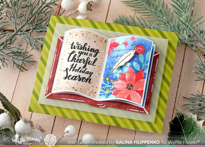 Open Book Holiday Sayings Stamp Set 
