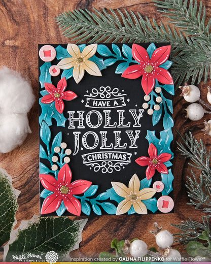 Poinsettia Frame Die 