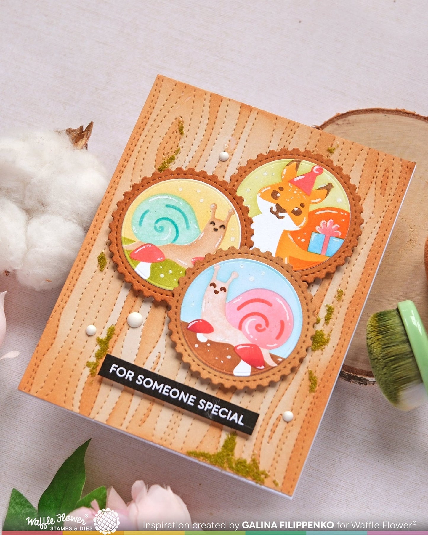 Nesting Postage Collage Mush Love Stencils